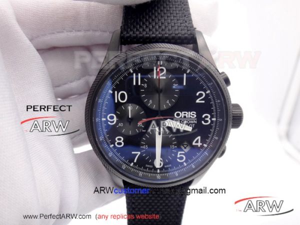 Perfect Replica ORIS Big Crown Propilot Chronograph Watch All Black